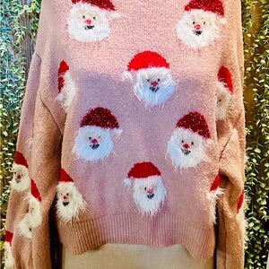 Pink Santa Sweater